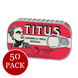 50-Pack Titus Sardines (50 x 125g)